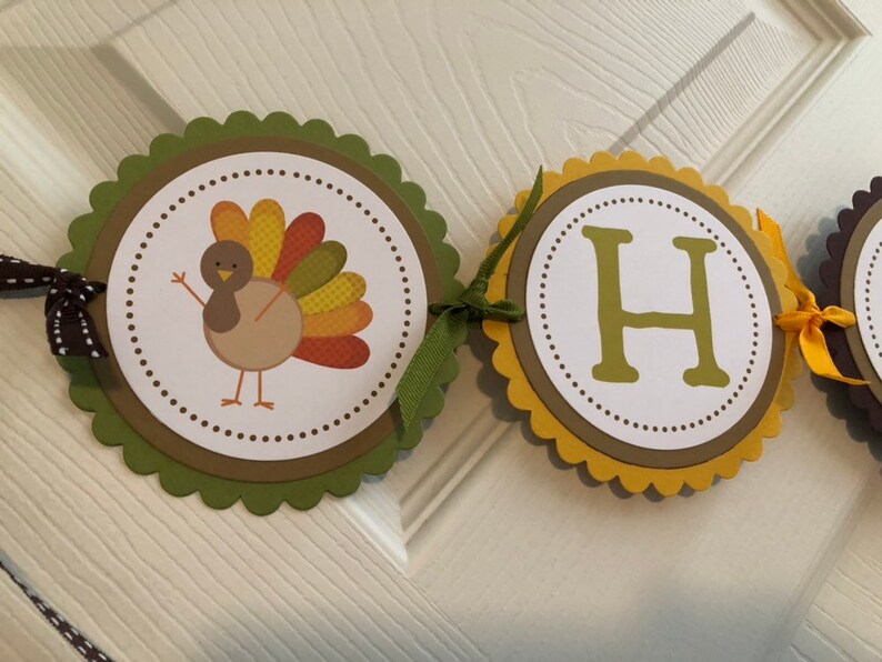 Happy Birthday Banner Pilgrim Turkey Thanksgiving Collection: Large Custom Banner Personalized Made to Order Pumpkin Pie Pumpkin.
