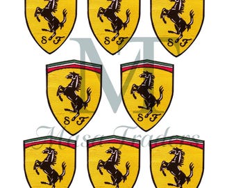 Iron Sew On FERRARI Patch Sports Car Logo Embroidered Badge For Hat Bag Jacket - Foto 12