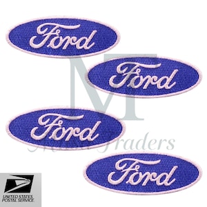 Ford Logo Embroidery Patch (4 Piece) 4&quot; Iron On / Sew On