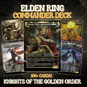 Mazo EDH de Elden Ring / Mazo de Commander con más de 100 Proxy / Mazo de Magic personalizado
