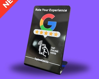 One-Touch NFC Google Review Stand - No Setup Required!