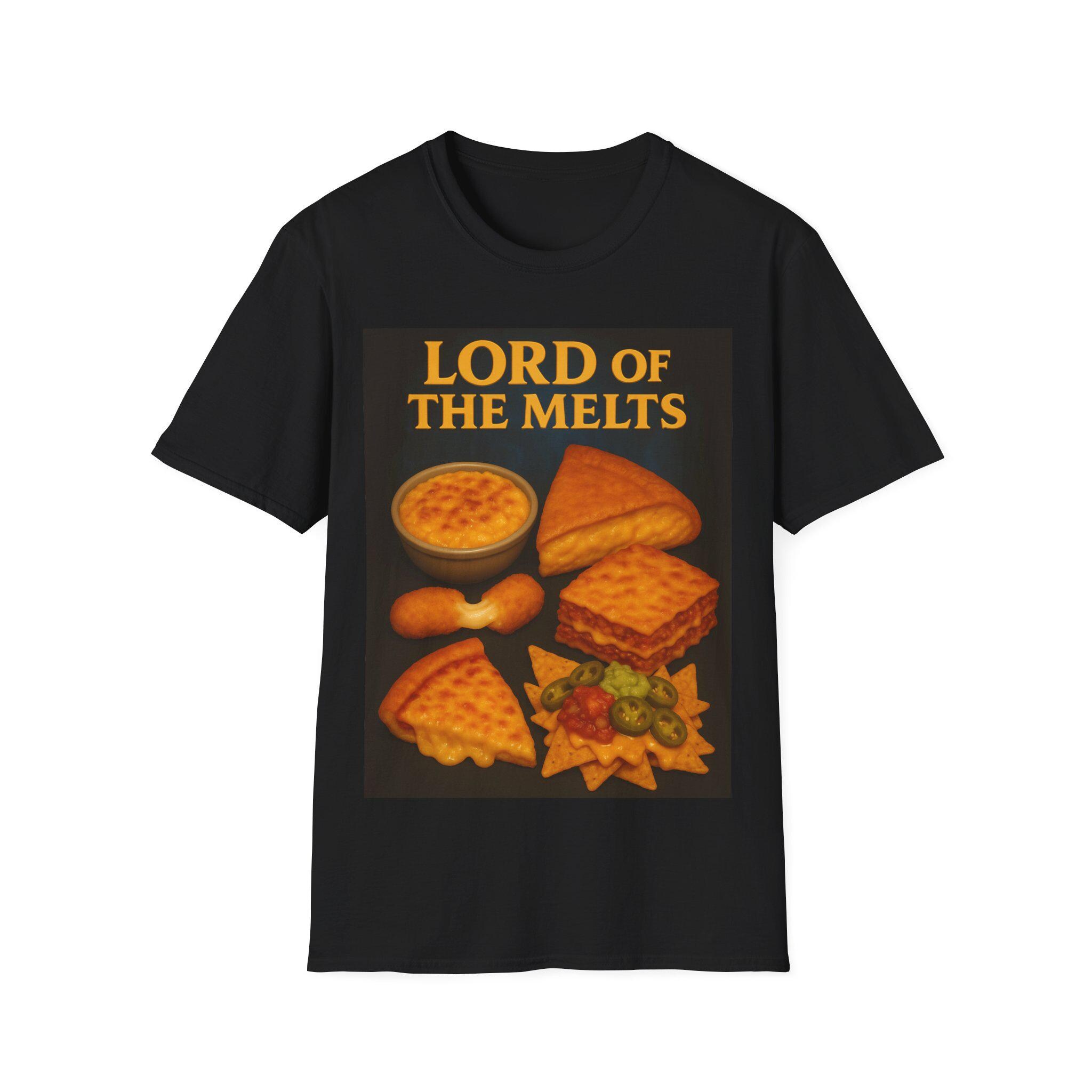 Funny Cheese Lover TShirt - Lord of the Melts Shirt - Foodie Gift - Nachos Lasagna Cheese pizza Top - Gift for Food Lovers