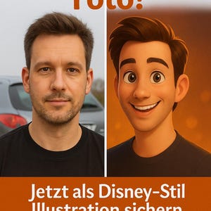 Your Disney-style photo – Custom AI portrait | Perfect as a gift or profile picture