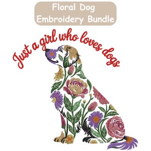 Desenho de bordado de cachorro floral, bordado de mini labrador preenchido, bordado de cachorro, bordado de cachorrinho com mini ponto de preenchimento, design de bordado à máquina