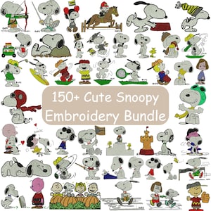 Snoopy Embroidery Design Fall Snoopy Embroidery Design Dog Embroidery Trendy Cute Snoopy Embroidery Pet Embroidery Cartoon Puppy Embroidery