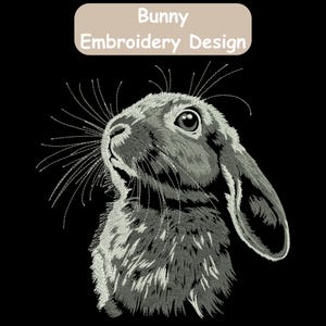 Bunny Embroidery Design, Rabbit Embroidery, Hare Embroidery, Easter bunny pattern, Easter Embroidery, Machine Embroidery Design