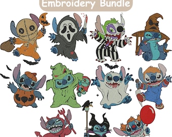 Stitch Embroidery Design, Halloween Stitch Embroidery, Lilo and Stitch Embroidery, Cute Stitch Embroidery, Cute Stitch, Machine Embroidery