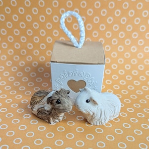 Paint a MINIATURE guinea pig figurine CORONET guinea pig. A sculpture to look like your pet!