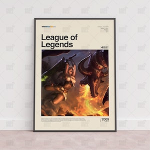 League of Legends Poster, Gaming Room Poster, Gaming Wandposter, Gaming Print Poster, Spiel Geschenk, Videospiele Poster, Gaming Wandkunst