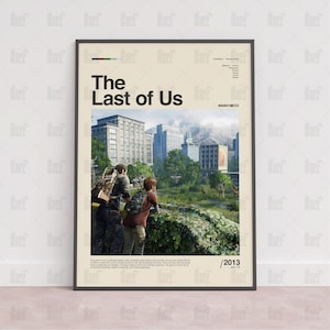 Póster de The Last of Us, póster para sala de juegos, póster de juegos para pared, póster con impresión de juegos, regalo de juegos, póster de videojuegos, arte de pared de juegos