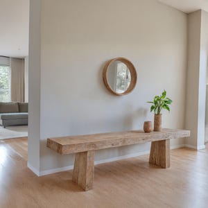 Rustic Wooden Console Table – Narrow Live Edge Entryway Hallway or Living Room Dresser – Handcrafted Custom Farmhouse Furniture Old Wood