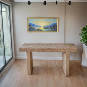 Rustic Wooden Console Table – Narrow Live Edge Entryway Hallway or Living Room Dresser – Handcrafted Custom Farmhouse Furniture Old Wood