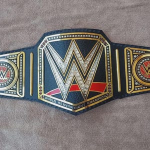 WORLD HEAVYWEIGHT CHAMPIONSHIP Replica Title  Belt Black Adult Size