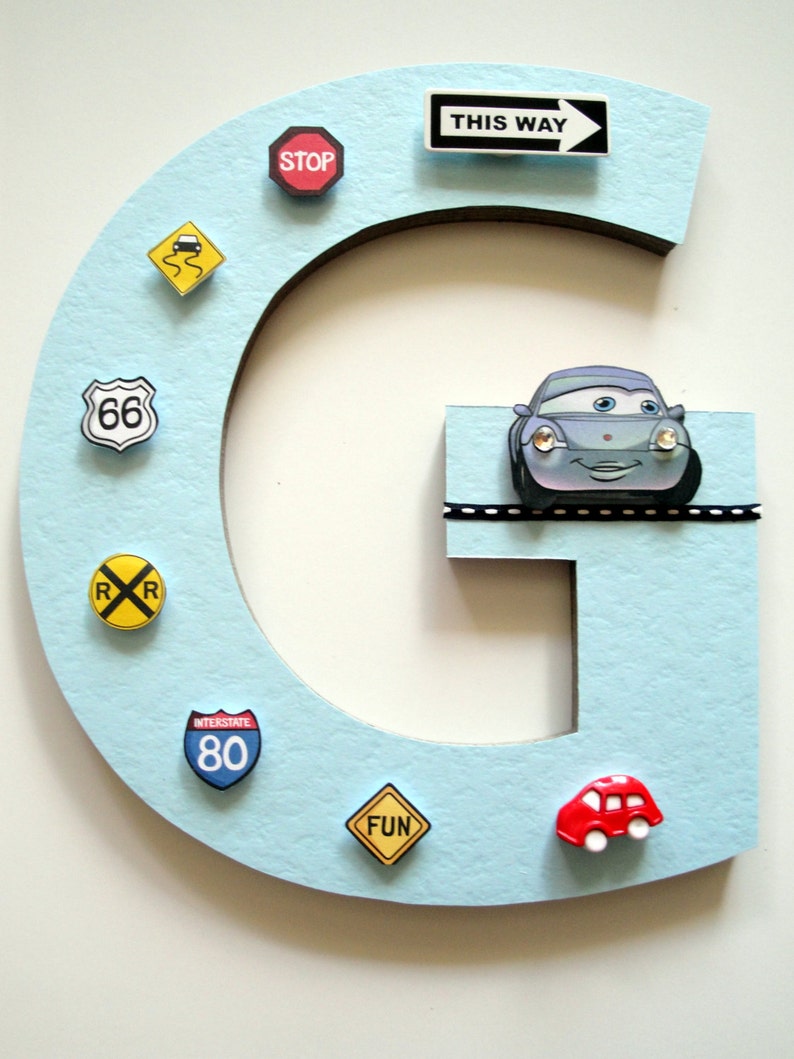 Disney Cars Name Letters 3D Custom Wall Letters Disney Cars Etsy