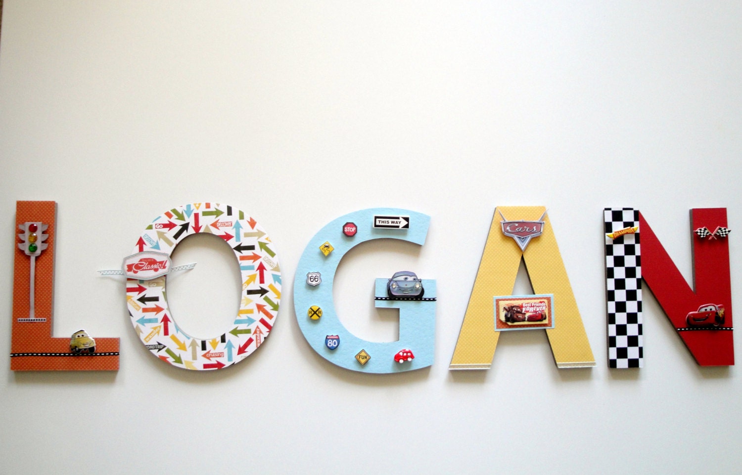 disney cars wall letters 3d custom wall letters boys room