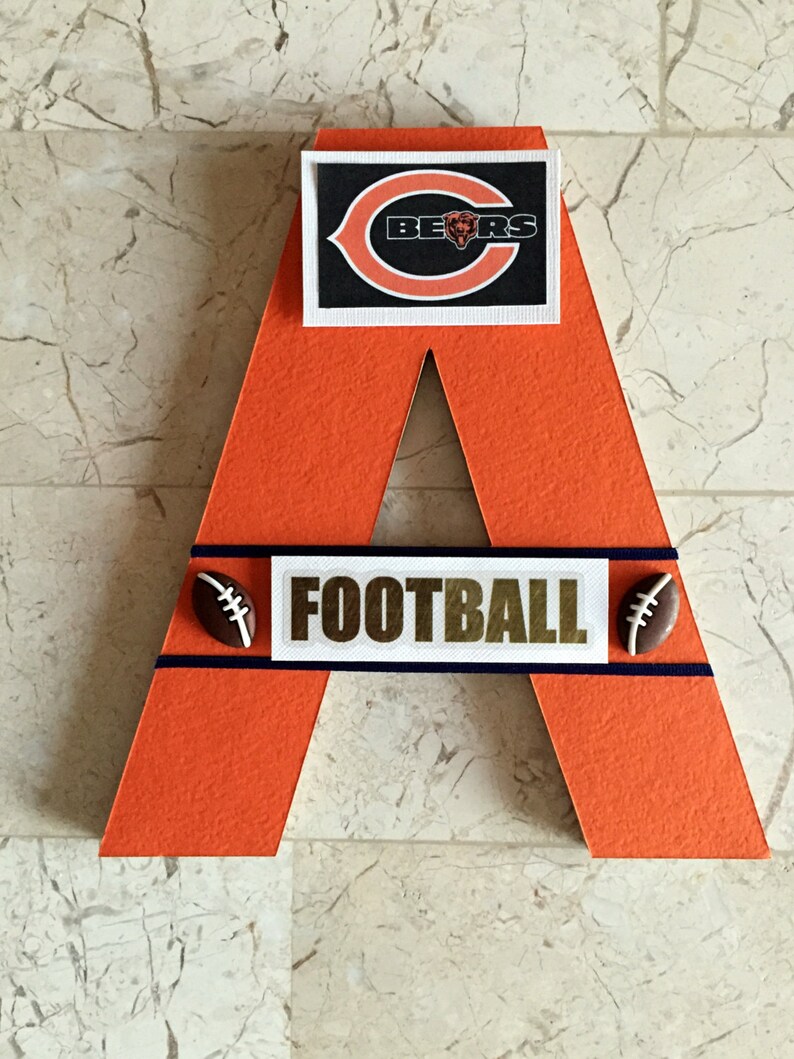 Chicago Bears Bar Wall Letters NFL Football Sports Etsy