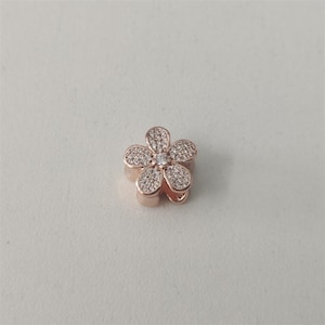Pandora ALE R Dazzling Daisy Charm Rose Gold