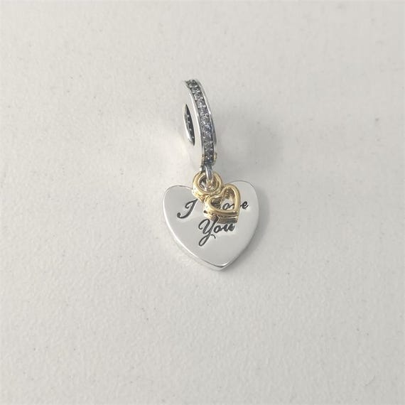 Pandora Silver I Love You Forever Pendant Dangle Charm Israel