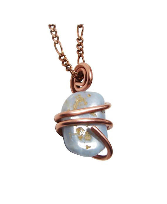 Genuine Ellensburg True Blue Agate Pendant #128 /Real Crystals / Chalcedony /Rare as Diamonds / Third Eye / Washington State