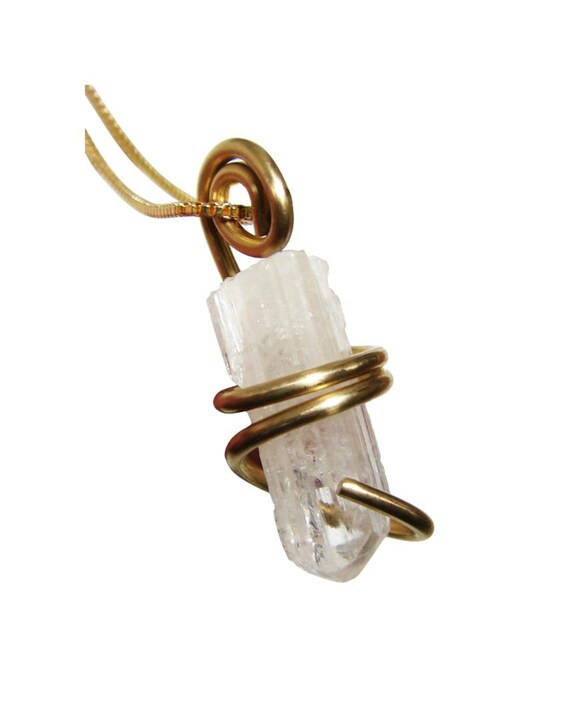 Danburite Pendant, Real Crystals, Lemurian Spiritual Gemstone, Raw Stone, Synergy 12, Amulet Stone, Enlightenment, Good Luck Jewelry 502-504