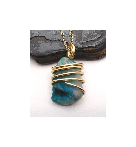 South African Ajoite Pendant in Quartz Chrysocolla Shattuckite Real Crystal Jewelry WOW Yoga Jewelry for Women Men Synergy Sedona 4