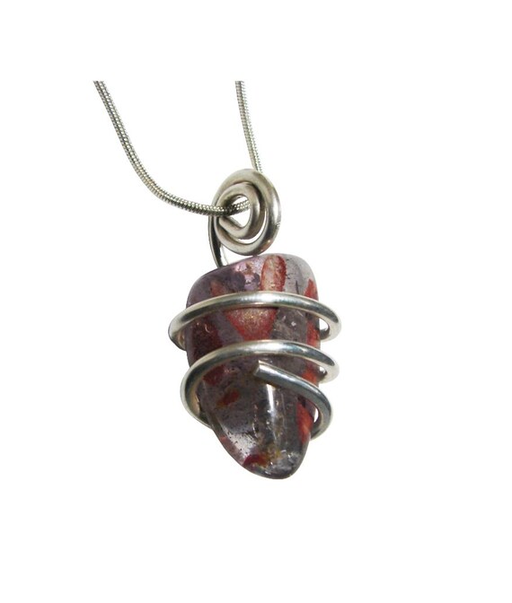 Extremely Vibrant Natural Auralite Pendant in Sterling Silver Will Awaken the Energy Centers #1