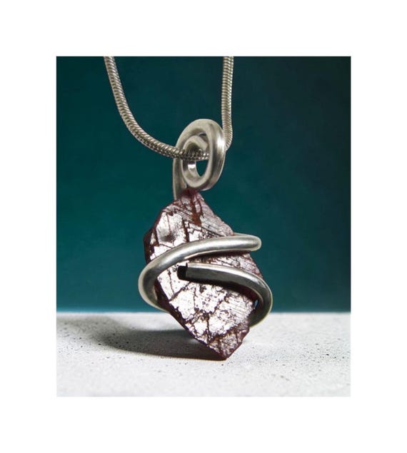 July Birthstone Pendant - Rare Merlin's Mine Blood Red Ruby Etched from the Merlin's Crystal Mine in India Sacred Geometry #15-18