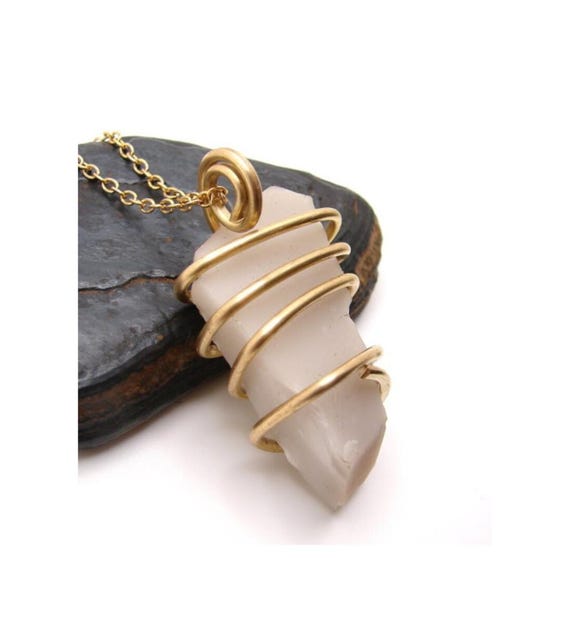 Novaculite Pendant in Merlin's Gold - BE FREE AGAIN #56-67