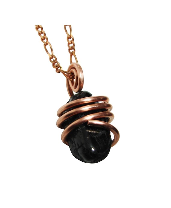 Black Tourmaline Crystal, Chakra Protection, Pendant #25-26