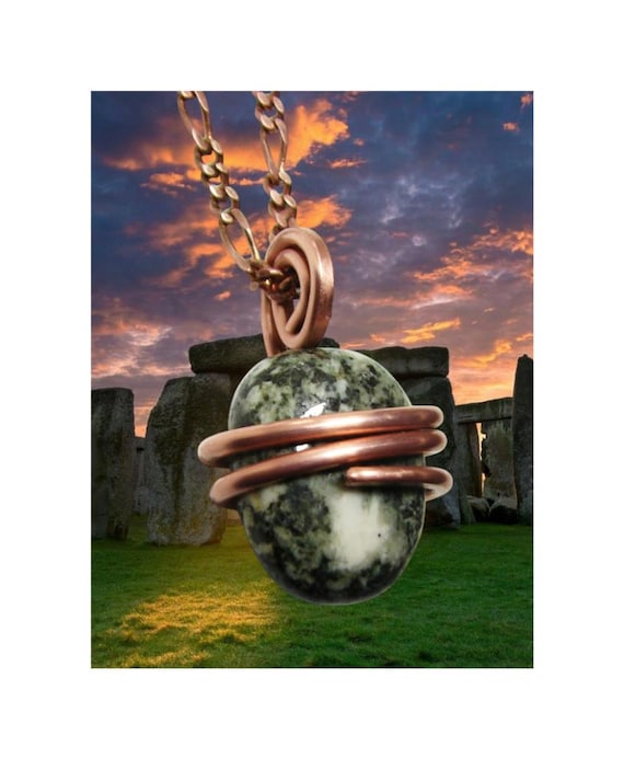 Stonehenge Preseli Bluestone Pendant Druid Stone Wales Avalon Merlin Arthurian Energy Standing Stones Ancient Alien Circle Witch Witches 5-7