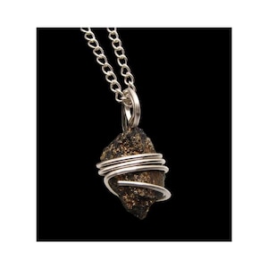Ciondolo naturale n. 350 di pirite magnetite d'oro Apache dei guaritori rari dei guaritori