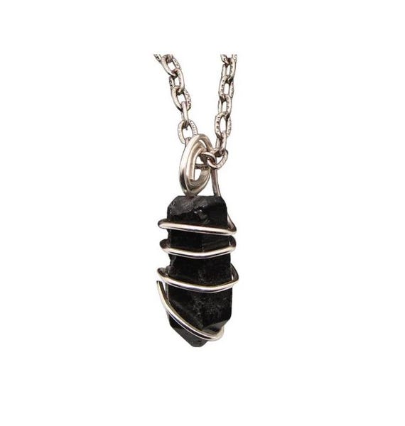 TITANIUM BLACK Lemurian Seed Quartz Crystal Quartz Pendant Sterling Copper #20-21