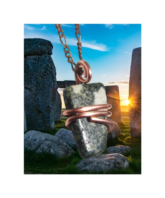 Stonehenge Preseli Bluestone Pendant Druid Stone Wales Avalon Merlin Arthurian Energy Standing Stones Ancient Alien Circle Witches 50-52