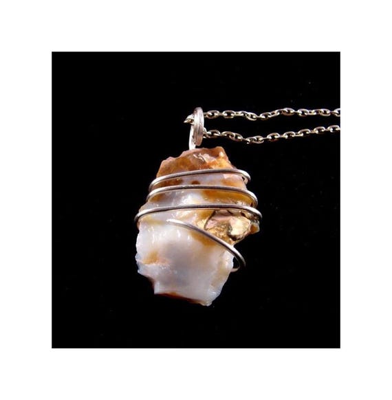 Natural Oregon Opal Crystal Pendant Sterling Silver FENG SHUI REIKI #16-19
