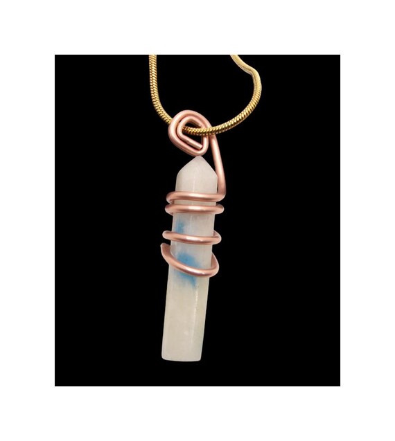 Lucid Dreaming Stone of Heaven Azurite Crystal Pendant Edgar Cayce in Granite Copper #12-13