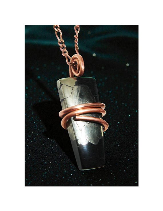 Healer's Gold Apache Gold Worry Stone Pendant - Reiki Infused - Pyrite Magnetite Chalcopyrite - Arizona Alchemy Grounding Crystal #25-28