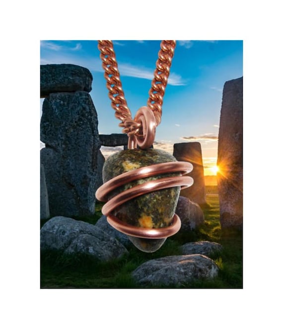 Stonehenge Preseli Bluestone Pendant Druid Stone Wales Avalon Merlin Arthurian Energy Standing Stones Ancient Alien Circle Witches 20-24