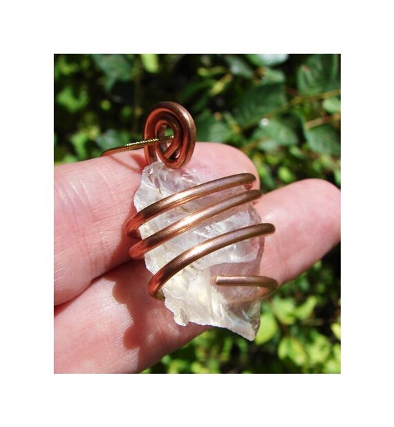 Gorgeous Genuine Monatomic Andara Crystal Pendant Copper #357
