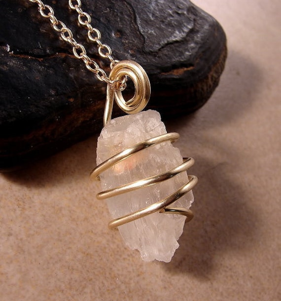 Petalite Amulet Pendant - The Intent Crystal in Bronze!!! #302-308