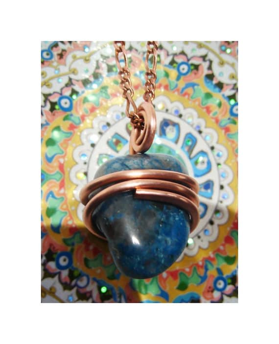 South African Ajoite Pendant in Quartz Chrysocolla Shattuckite Real Crystal Jewelry WOW Yoga Jewelry for Women Men Synergy Sedona #60-63