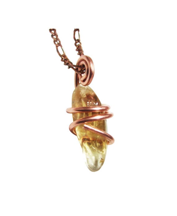 Kundalini African Congo Citrine Lemurian Pendant, Genuine South Africa Lwena Quartz, Acquire Wealth Cleanse Aura, Energy Crystal #400-402