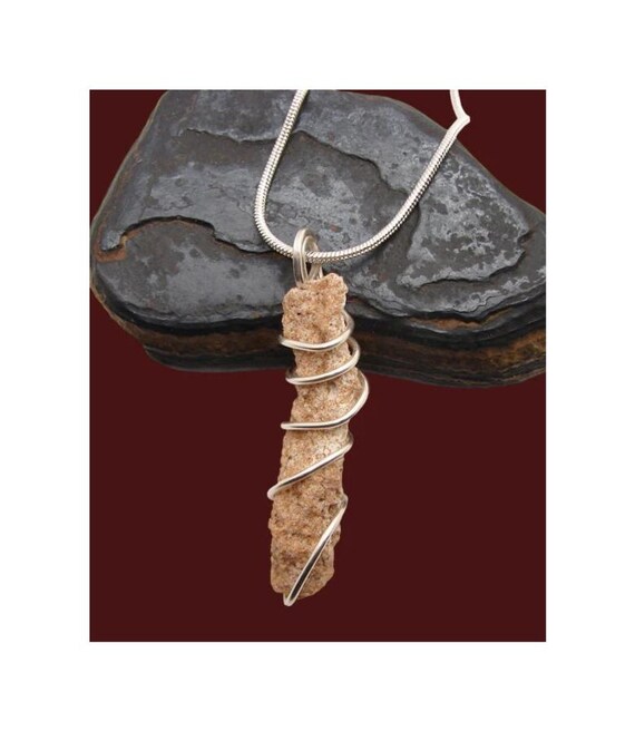 Fulgurite Lightning Sand Pendant Tektite by Lightning Strike Pick One Wire Wrapped Ancient Egyptian Sahara #256-261