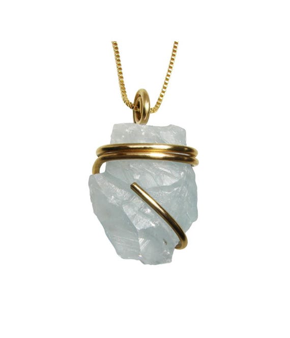 Raw Polished Celestite Angel Communication Faith Pendant, Throat Chakra, Reiki Jewelry, Baby Loss, Inner Peace, Intuition Prophecy #19-20