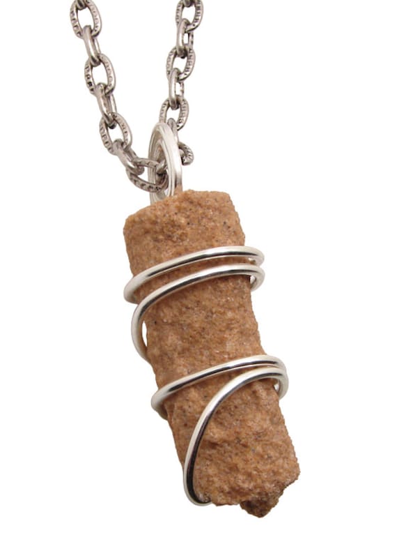 Fulgurite Lightning Sand Pendant Similar to Tektite but Created by Lightning Strike| Pick One Wire Wrapped  #350-354