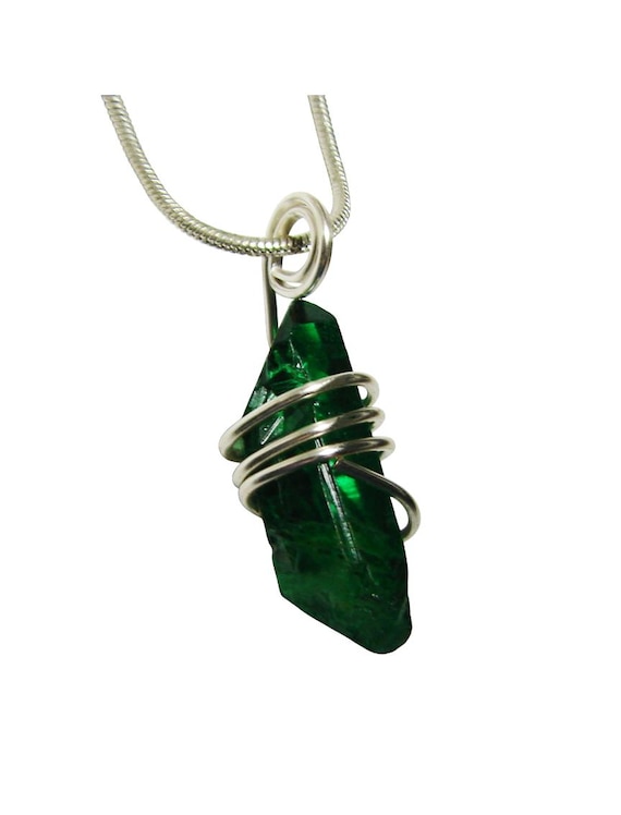 Rare Apple Aura Lemurian Seed Quartz Pendant Sterling Silver Copper #150-151