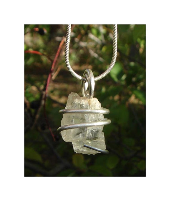 Real Crystals Handmade Petalite Angelic Pendant / Metaphysical Spiritual Raw Gift / Angel Necklace / Chakra Mystical Jewelry Esoteric #90
