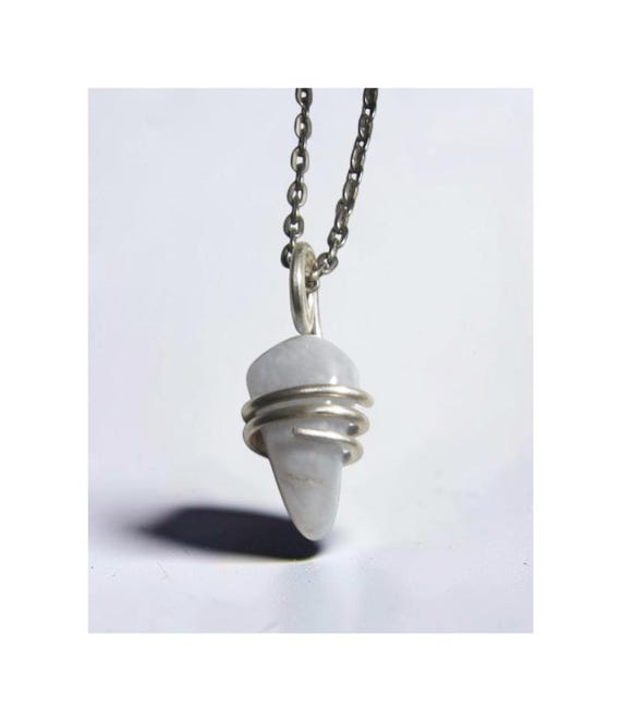 Genuine Ellensburg True Blue Agate Pendant Sterling Silver #214-218/Real Crystals/Chalcedony/Rare as Diamonds/Third Eye/Washington State