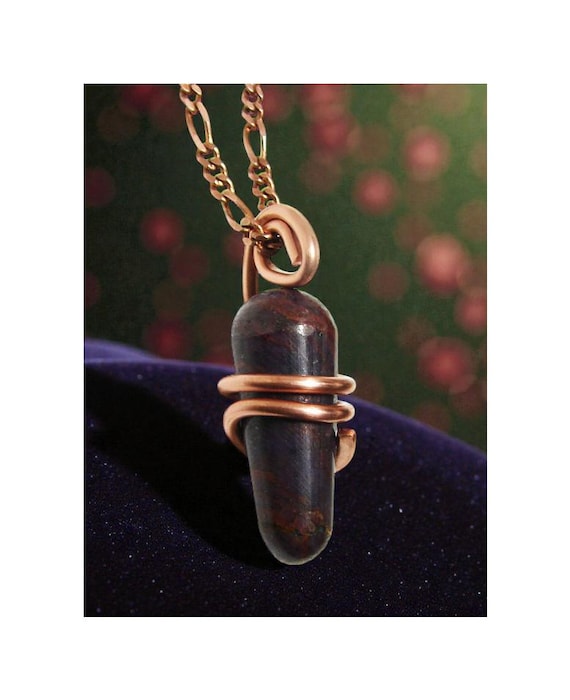 July Birthstone Pendant Indian Ruby Wand Polished! Rare Blood Red Ruby from Merlin's Crystal Mine in Mysore, Karnataka, India! #5-8