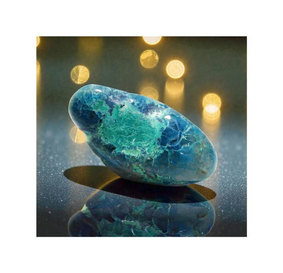 South African Ajoite in Quartz Chrysocolla Shattuckite Real Crystal WOW Yoga for Women Men Synergy Sedona #114-118