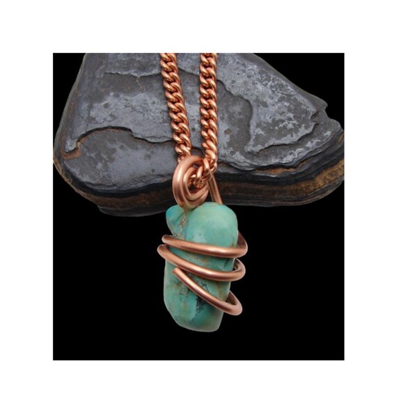 Arizona Turquoise Copper Blue Pendant Nugget Real Crystals Handmade Wholesale Genuine Turquoise Jewelry Untreated Southwest Healing 100/04